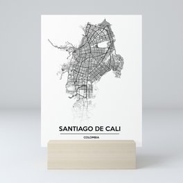 City map // Cali Colombia Mini Art Print