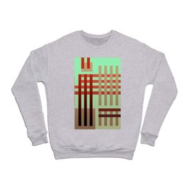 Modern Moroccan Tribal Green Crewneck Sweatshirt