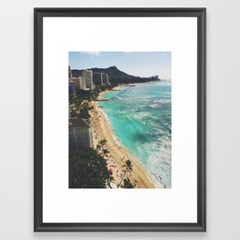 Above Waikiki Framed Art Print
