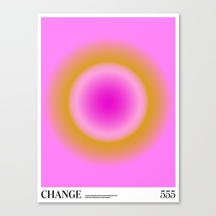Angel Numbers: Change Canvas Print