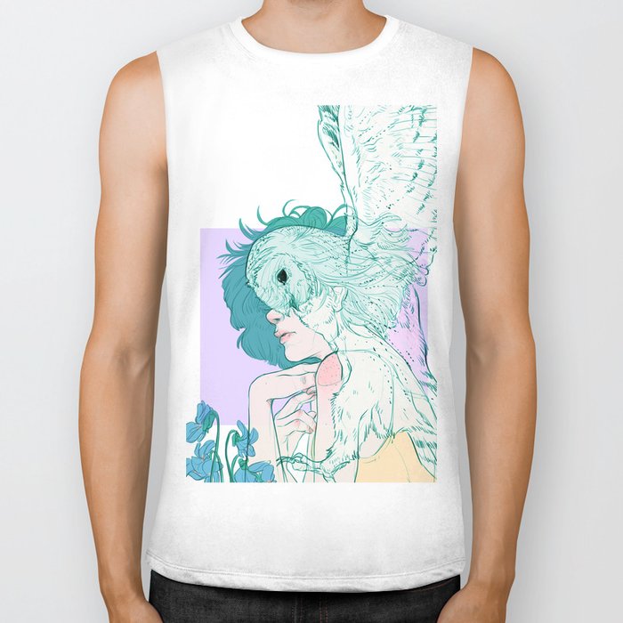 Harwood Barn Owl Biker Tank By Batcii Society6