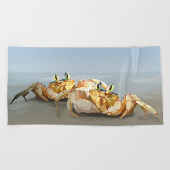Two Pairs of Eyes Beach Towel