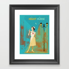 NIGHT NURSE Framed Art Print