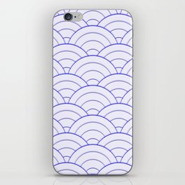 Very Peri Lavender White Art Deco Minimal Arch Pattern iPhone Skin