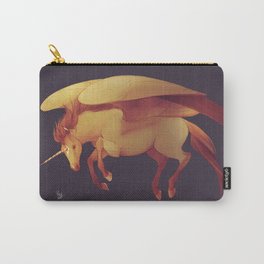 Sun Unicorn Carry-All Pouch | Unicorn, Drawing, Illustration, Horse, Figurative, Digital, Concept, Pegasus 