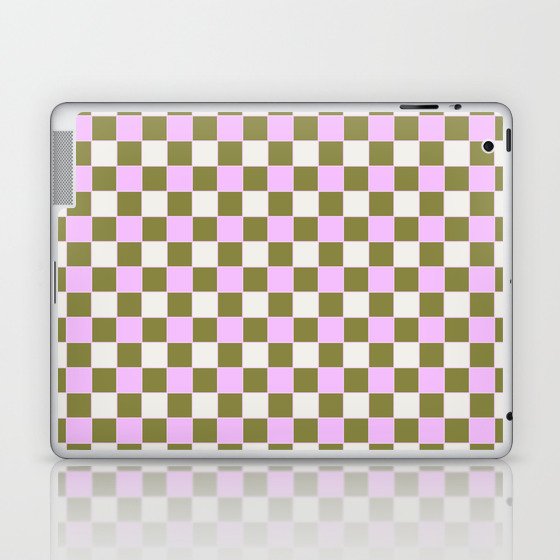 Geometric 47 | Olive and Lavender Laptop & iPad Skin