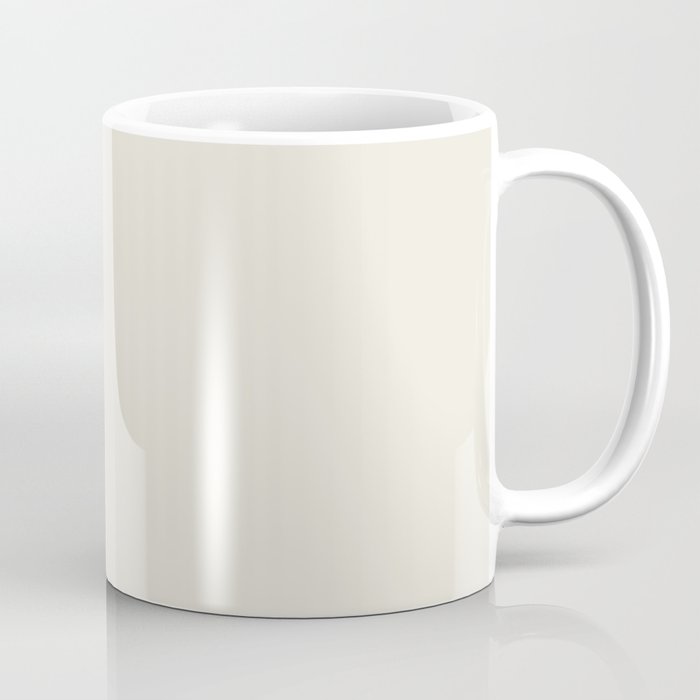 Off White - Cotton- Linen - Ivory Solid Color Parable to Valspar Pontoon White 7006-13 Coffee Mug