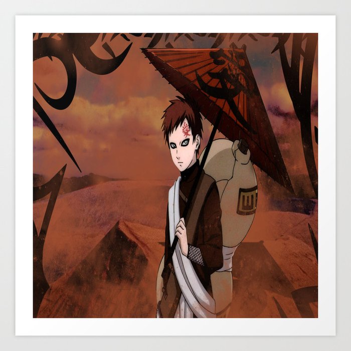 kazekage gara art print by berry123 society6