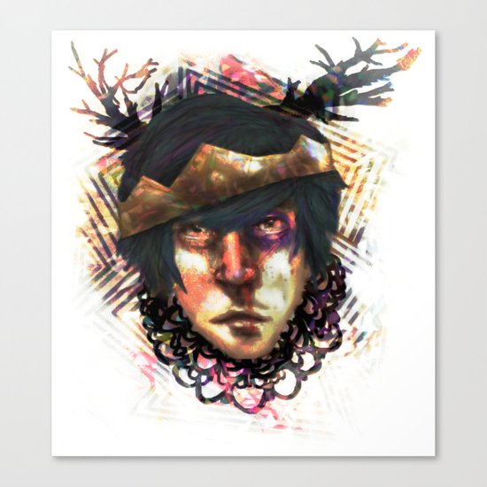 Gleam Diamond Punk King Canvas Print