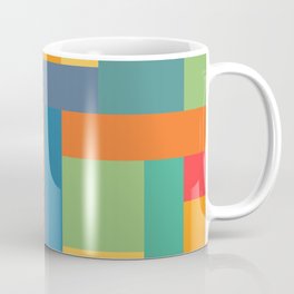 Colorful squares and rectangles Coffee Mug