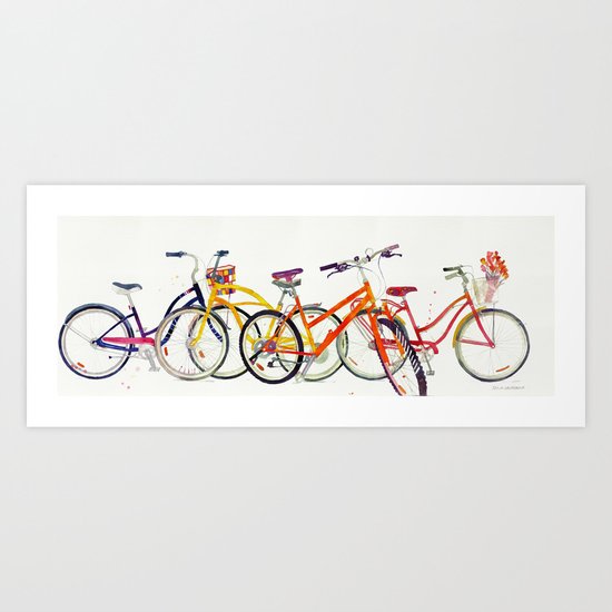bikes Art Print