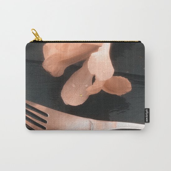 Flowers on Slate, variation 4 Carry-All Pouch