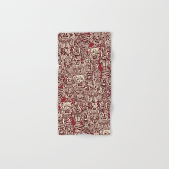 gargoyles red Hand & Bath Towel