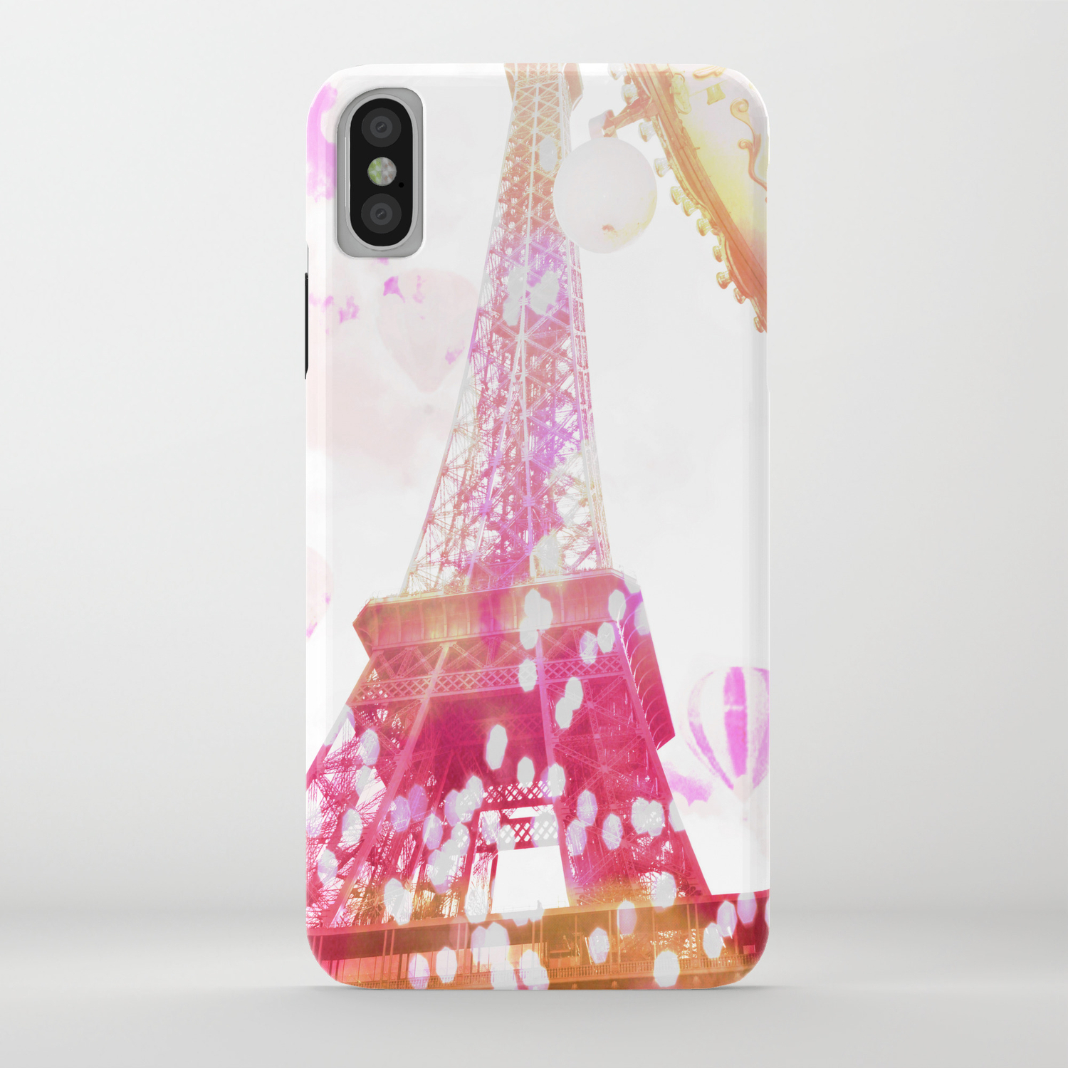 Paris Eiffel Tower Abstract Watercolor Painting Kid S Room Nursery Room Decor Iphone Case