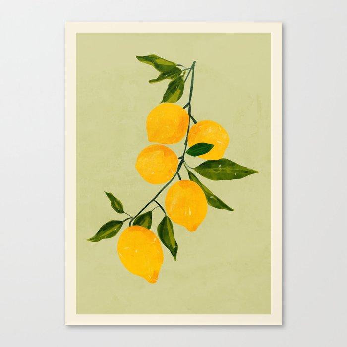 Lemon 2 Canvas Print