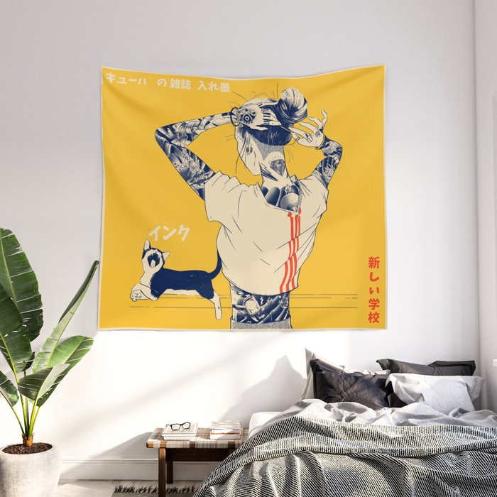 Society6 online tapestry sizes