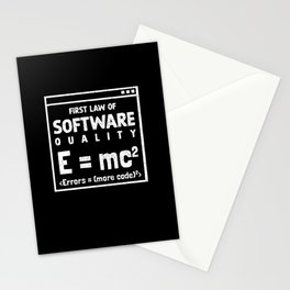 First Law Of Software Quality EMC Stationery Card