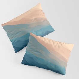 Blue Waves In Desert Peaks Pillow Sham