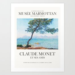 Claude Monet Antibes Art Exhibition Art Print