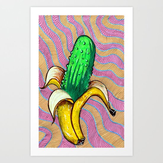 Banana Pickle Art Print