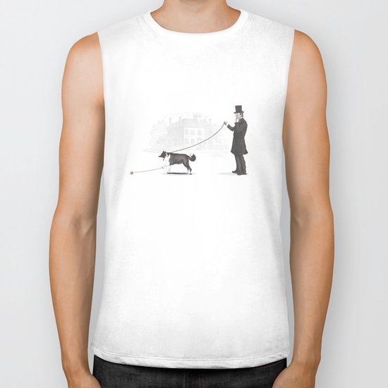 Walking the Dog Biker Tank
