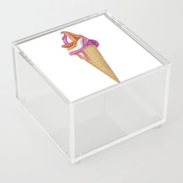 Lesbian Pride Ice Cream Acrylic Box
