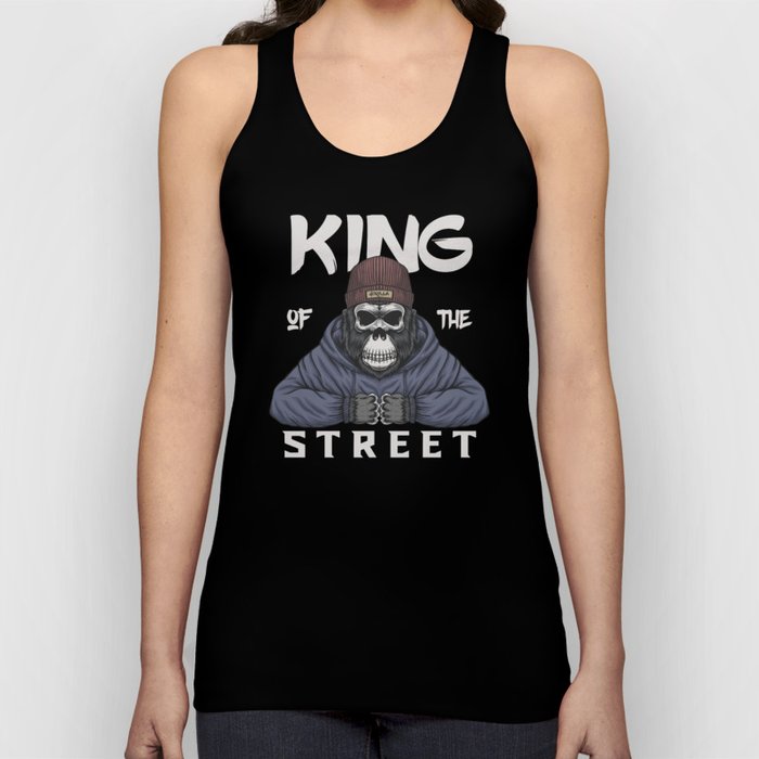 Skull Gorilla King Of The Street Urban Gangsta Tank Top