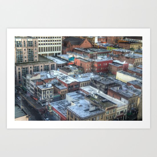 Chinatown Aerial Art Print