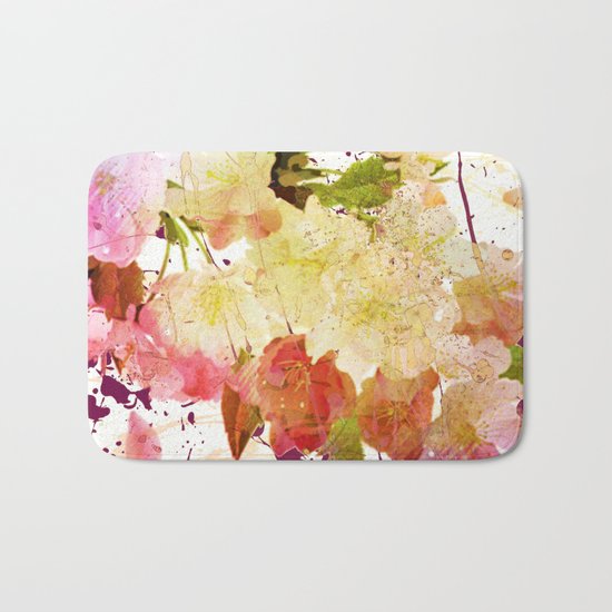 sweet spring floral Bath Mat