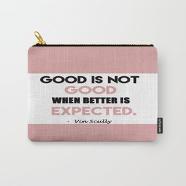 Vin Scully life Inspirational Quote Carry-All Pouch | Typography, People, Digital, Sports 