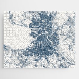 Saint Petersburg, Russia - Minimalist Map Jigsaw Puzzle
