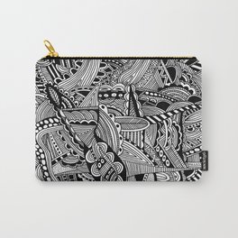 Black and White Doodle Art #2 Carry-All Pouch