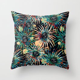 Surrounded by Beauty Floral Pattern Throw Pillow