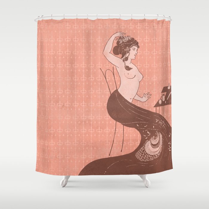 Aubrey Beardsley Shower curtain Shower Curtain