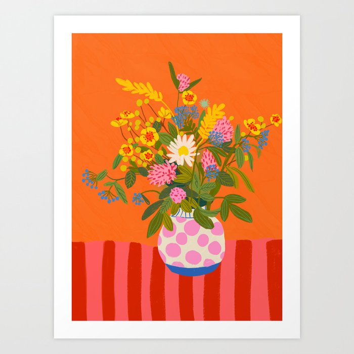 Bouquet of flowers Art Print