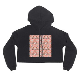 Japanese flying dwarf squirrel and blossoms on peach Hoody