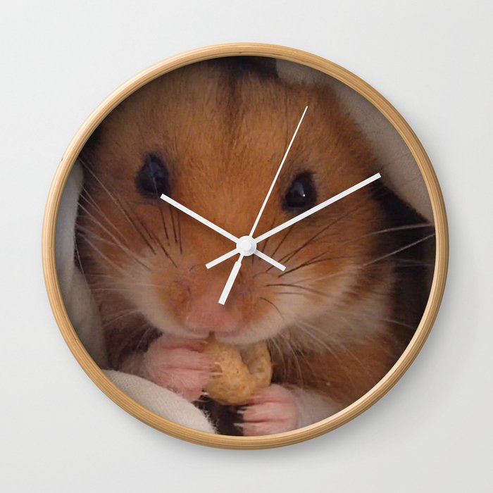 Hamster love Wall Clock