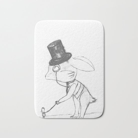 Bankster Bunny Bath Mat