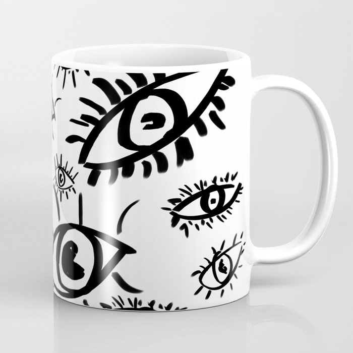 EYES - black Coffee Mug