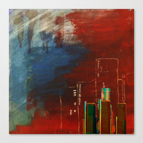 Death of Detriot - Skyline Canvas Print