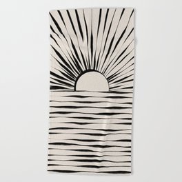 Minimal Sunrise / Sunset Beach Towel