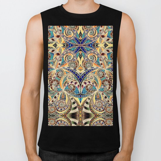 Drawing Floral Zentangle G240 Biker Tank