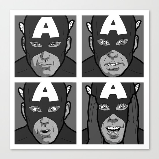 The secret life of heroes - Photobooth2-Total Canvas Print