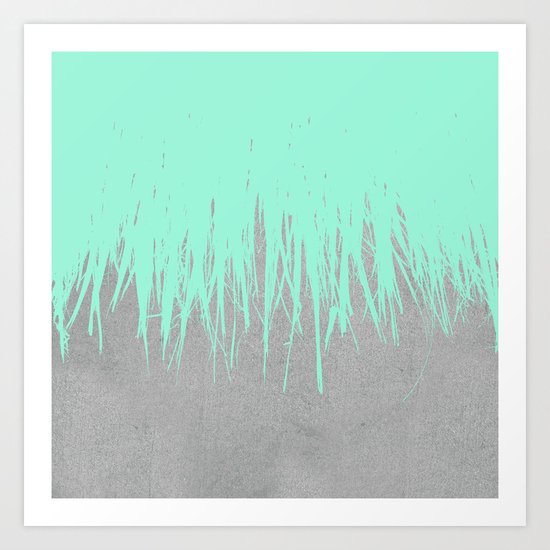 Fringe Concrete Mint Art Print