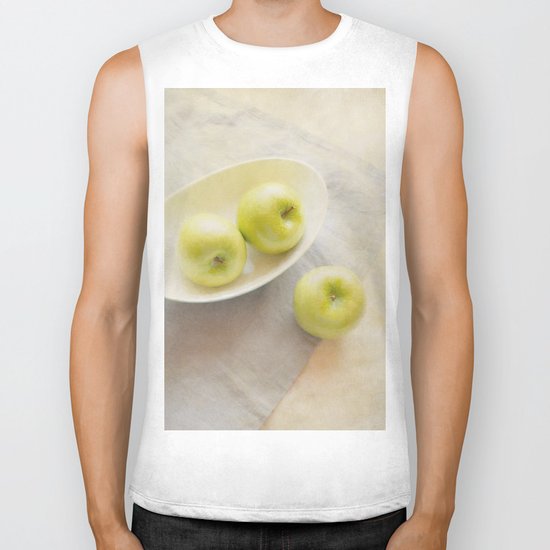 Painterly Apples Biker Tank