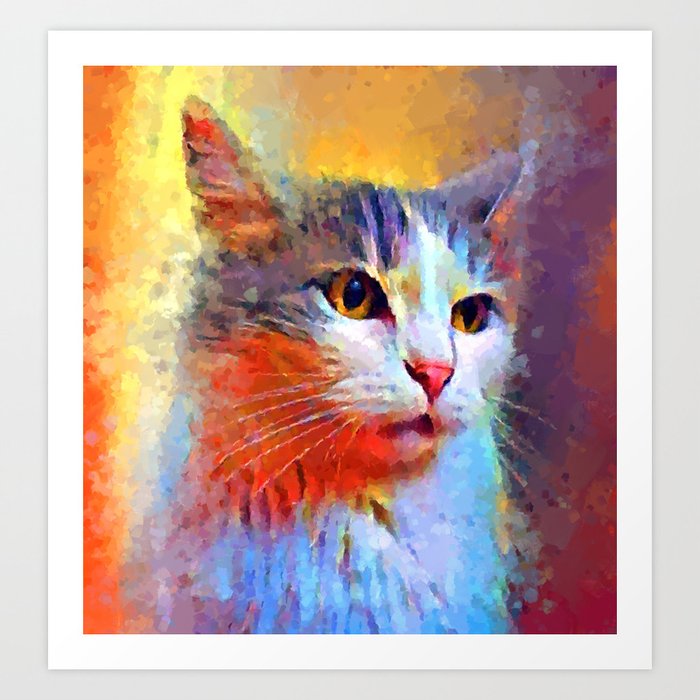 Cat 15 Art Print