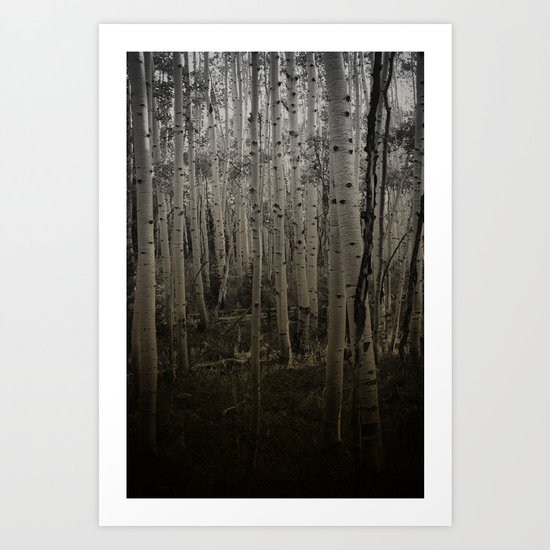 Deep talks, dark walks. Art Print