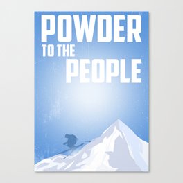 Powder To The People Canvas Print