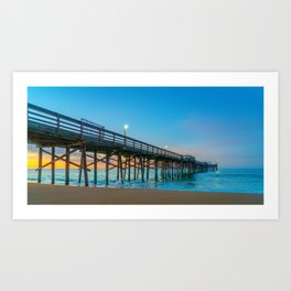 2602 Before Sunrise at Balboa Pier Art Print | Balboapier, Newportbeach, Photo, Sunrise, Dawn, Color 