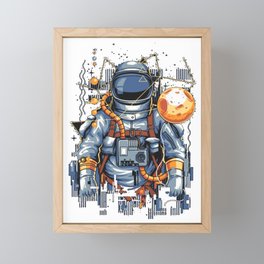 astronaut adventure Framed Mini Art Print